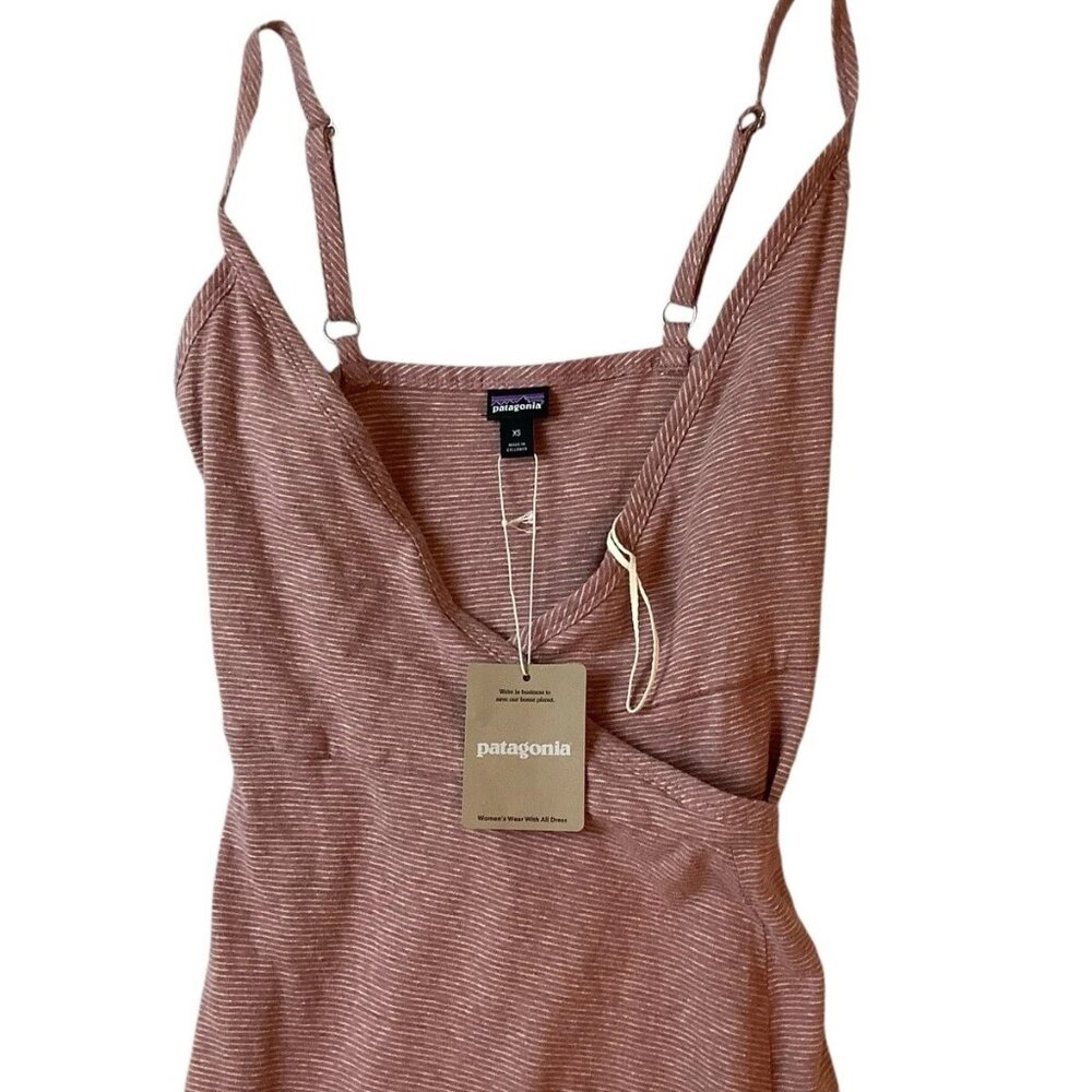 NWT Patagonia Wear With All Dress Wrap Evening Mauve Dress Size S - Picture 11 of 15